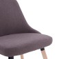 Esszimmerstühle 2 Stk. Taupe Stoff Esszimmerstühle 2 Stk. Taupe Stoff