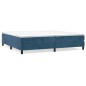 vidaXL Boxspringbett mit Matratze Dunkelblau 200x200 cm Samt vidaXL Boxspringbett mit Matratze Dunkelblau 200x200 cm Samt