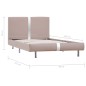 Bettgestell Cappuccino-Braun Kunstleder 90x200 cm Bettgestell Cappuccino-Braun Kunstleder 90x200 cm