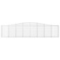 vidaXL Gabionen mit Hochbogen 25 Stk. 400x30x80/100cm Verzinktes Eisen vidaXL Gabionen mit Hochbogen 25 Stk. 400x30x80/100cm Verzinktes Eisen