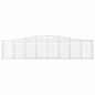 vidaXL Gabionen mit Hochbogen 5 Stk. 400x30x80/100cm Verzinktes Eisen vidaXL Gabionen mit Hochbogen 5 Stk. 400x30x80/100cm Verzinktes Eisen