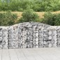 vidaXL Gabionen mit Hochbogen 2 Stk. 400x50x100/120cm Verzinktes Eisen vidaXL Gabionen mit Hochbogen 2 Stk. 400x50x100/120cm Verzinktes Eisen