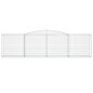 vidaXL Gabionen mit Hochbogen 2 Stk. 400x50x100/120cm Verzinktes Eisen vidaXL Gabionen mit Hochbogen 2 Stk. 400x50x100/120cm Verzinktes Eisen