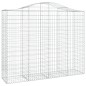 vidaXL Gabionen mit Hochbogen 3 Stk. 200x50x160/180cm Verzinktes Eisen vidaXL Gabionen mit Hochbogen 3 Stk. 200x50x160/180cm Verzinktes Eisen