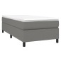 vidaXL Boxspringbett mit Matratze Dunkelgrau 80x200 cm Stoff vidaXL Boxspringbett mit Matratze Dunkelgrau 80x200 cm Stoff