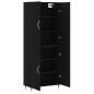 Highboard Schwarz 69,5x34x180 cm Holzwerkstoff Highboard Schwarz 69,5x34x180 cm Holzwerkstoff