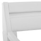 Bettgestell mit LED Weiß Kunstleder 100x200 cm Bettgestell mit LED Weiß Kunstleder 100x200 cm