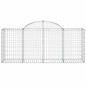 vidaXL Gabionen mit Hochbogen 4 Stk. 200x50x80/100 cm Verzinktes Eisen vidaXL Gabionen mit Hochbogen 4 Stk. 200x50x80/100 cm Verzinktes Eisen