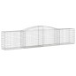 vidaXL Gabionen mit Hochbogen 9 Stk. 400x50x80/100cm Verzinktes Eisen vidaXL Gabionen mit Hochbogen 9 Stk. 400x50x80/100cm Verzinktes Eisen