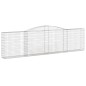 vidaXL Gabionen mit Hochbogen 6 Stk. 400x30x100/120cm Verzinktes Eisen vidaXL Gabionen mit Hochbogen 6 Stk. 400x30x100/120cm Verzinktes Eisen
