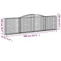 vidaXL Gabionen mit Hochbogen 6 Stk. 400x30x100/120cm Verzinktes Eisen vidaXL Gabionen mit Hochbogen 6 Stk. 400x30x100/120cm Verzinktes Eisen
