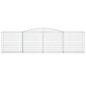 vidaXL Gabionen mit Hochbogen 4 Stk. 400x50x100/120cm Verzinktes Eisen vidaXL Gabionen mit Hochbogen 4 Stk. 400x50x100/120cm Verzinktes Eisen