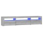vidaXL TV-Schrank mit LED-Leuchten Grau Sonoma 195x35x40 cm vidaXL TV-Schrank mit LED-Leuchten Grau Sonoma 195x35x40 cm