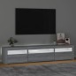 vidaXL TV-Schrank mit LED-Leuchten Grau Sonoma 195x35x40 cm vidaXL TV-Schrank mit LED-Leuchten Grau Sonoma 195x35x40 cm
