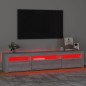 vidaXL TV-Schrank mit LED-Leuchten Grau Sonoma 195x35x40 cm vidaXL TV-Schrank mit LED-Leuchten Grau Sonoma 195x35x40 cm