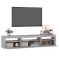 vidaXL TV-Schrank mit LED-Leuchten Grau Sonoma 195x35x40 cm vidaXL TV-Schrank mit LED-Leuchten Grau Sonoma 195x35x40 cm