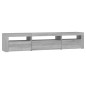 vidaXL TV-Schrank mit LED-Leuchten Grau Sonoma 195x35x40 cm vidaXL TV-Schrank mit LED-Leuchten Grau Sonoma 195x35x40 cm