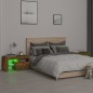 vidaXL Nachttische 2 Stk. mit LED-Leuchten Räuchereiche 70x36,5x40 cm vidaXL Nachttische 2 Stk. mit LED-Leuchten Räuchereiche 70x36,5x40 cm
