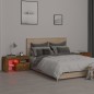 vidaXL Nachttische 2 Stk. mit LED-Leuchten Räuchereiche 70x36,5x40 cm vidaXL Nachttische 2 Stk. mit LED-Leuchten Räuchereiche 70x36,5x40 cm