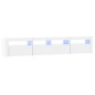 vidaXL TV-Schrank mit LED-Leuchten Hochglanz-Weiß 210x35x40 cm vidaXL TV-Schrank mit LED-Leuchten Hochglanz-Weiß 210x35x40 cm