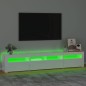 vidaXL TV-Schrank mit LED-Leuchten Hochglanz-Weiß 210x35x40 cm vidaXL TV-Schrank mit LED-Leuchten Hochglanz-Weiß 210x35x40 cm
