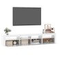 vidaXL TV-Schrank mit LED-Leuchten Hochglanz-Weiß 210x35x40 cm vidaXL TV-Schrank mit LED-Leuchten Hochglanz-Weiß 210x35x40 cm