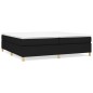 vidaXL Boxspringbett mit Matratze Schwarz 200x200 cm Stoff vidaXL Boxspringbett mit Matratze Schwarz 200x200 cm Stoff
