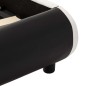 Bettgestell mit LED Schwarz Kunstleder 90x200 cm Bettgestell mit LED Schwarz Kunstleder 90x200 cm