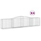 vidaXL Gabionen mit Hochbogen 4 Stk. 400x50x80/100cm Verzinktes Eisen vidaXL Gabionen mit Hochbogen 4 Stk. 400x50x80/100cm Verzinktes Eisen