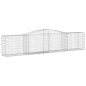vidaXL Gabionen mit Hochbogen 4 Stk. 400x50x80/100cm Verzinktes Eisen vidaXL Gabionen mit Hochbogen 4 Stk. 400x50x80/100cm Verzinktes Eisen