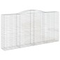 vidaXL Gabionen mit Hochbogen 5 Stk. 400x50x200/220cm Verzinktes Eisen vidaXL Gabionen mit Hochbogen 5 Stk. 400x50x200/220cm Verzinktes Eisen