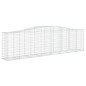 vidaXL Gabionen mit Hochbogen 7 Stk. 400x50x100/120cm Verzinktes Eisen vidaXL Gabionen mit Hochbogen 7 Stk. 400x50x100/120cm Verzinktes Eisen