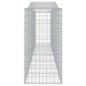 vidaXL Gabionen mit Hochbogen 7 Stk. 400x50x100/120cm Verzinktes Eisen vidaXL Gabionen mit Hochbogen 7 Stk. 400x50x100/120cm Verzinktes Eisen