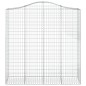 vidaXL Gabionen mit Hochbogen 2 Stk. 200x50x200/220cm Verzinktes Eisen vidaXL Gabionen mit Hochbogen 2 Stk. 200x50x200/220cm Verzinktes Eisen