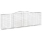 vidaXL Gabionen mit Hochbogen 3 Stk. 400x30x120/140cm Verzinktes Eisen vidaXL Gabionen mit Hochbogen 3 Stk. 400x30x120/140cm Verzinktes Eisen