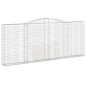 vidaXL Gabionen mit Hochbogen 3 Stk. 400x30x160/180cm Verzinktes Eisen vidaXL Gabionen mit Hochbogen 3 Stk. 400x30x160/180cm Verzinktes Eisen