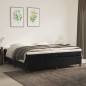 vidaXL Boxspringbett mit Matratze Schwarz 200x200 cm Samt vidaXL Boxspringbett mit Matratze Schwarz 200x200 cm Samt