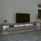 vidaXL TV-Schrank mit LED-Leuchten Grau Sonoma 290x36,5x40 cm vidaXL TV-Schrank mit LED-Leuchten Grau Sonoma 290x36,5x40 cm