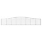 vidaXL Gabionen mit Hochbogen 10 Stk. 400x50x60/80cm Verzinktes Eisen vidaXL Gabionen mit Hochbogen 10 Stk. 400x50x60/80cm Verzinktes Eisen