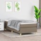vidaXL Boxspringbett mit Matratze Taupe 80x200 cm Stoff vidaXL Boxspringbett mit Matratze Taupe 80x200 cm Stoff