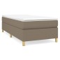 vidaXL Boxspringbett mit Matratze Taupe 80x200 cm Stoff vidaXL Boxspringbett mit Matratze Taupe 80x200 cm Stoff