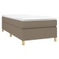 vidaXL Boxspringbett mit Matratze Taupe 80x200 cm Stoff vidaXL Boxspringbett mit Matratze Taupe 80x200 cm Stoff