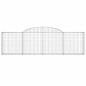 vidaXL Gabionen mit Hochbogen 4 Stk. 300x30x80/100 cm Verzinktes Eisen vidaXL Gabionen mit Hochbogen 4 Stk. 300x30x80/100 cm Verzinktes Eisen
