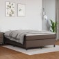 vidaXL Boxspringbett mit Matratze Braun 140x200 cm Kunstleder vidaXL Boxspringbett mit Matratze Braun 140x200 cm Kunstleder