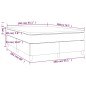 vidaXL Boxspringbett mit Matratze Braun 140x200 cm Kunstleder vidaXL Boxspringbett mit Matratze Braun 140x200 cm Kunstleder