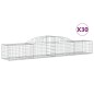 vidaXL Gabionen mit Hochbogen 30 Stk. 300x50x40/60 cm Verzinktes Eisen vidaXL Gabionen mit Hochbogen 30 Stk. 300x50x40/60 cm Verzinktes Eisen