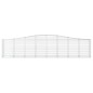 vidaXL Gabionen mit Hochbogen 10 Stk. 400x50x80/100cm Verzinktes Eisen vidaXL Gabionen mit Hochbogen 10 Stk. 400x50x80/100cm Verzinktes Eisen
