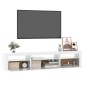 vidaXL TV-Schrank mit LED-Leuchten Hochglanz-Weiß 195x35x40 cm vidaXL TV-Schrank mit LED-Leuchten Hochglanz-Weiß 195x35x40 cm