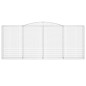 vidaXL Gabionen mit Hochbogen 10 Stk 400x50x160/180cm Verzinktes Eisen vidaXL Gabionen mit Hochbogen 10 Stk 400x50x160/180cm Verzinktes Eisen