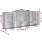 vidaXL Gabionen mit Hochbogen 10 Stk 400x50x160/180cm Verzinktes Eisen vidaXL Gabionen mit Hochbogen 10 Stk 400x50x160/180cm Verzinktes Eisen